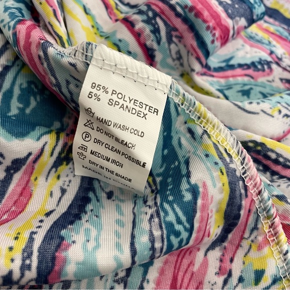 Shoreline Sleeveless Dress Small Bright Abstract Silver Metallic NWT Coverup - Picture 3 of 12